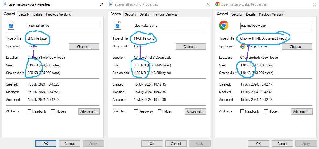 Image size is important for websites - Little Nerd Web Design