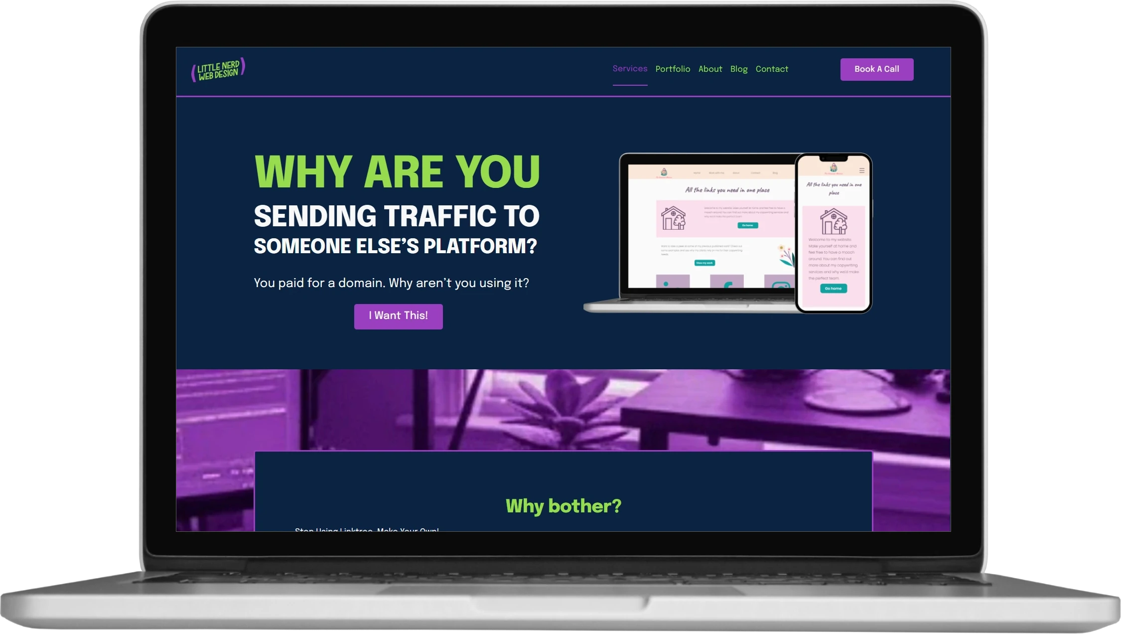 Custom Links Page by Little Nerd Web Design