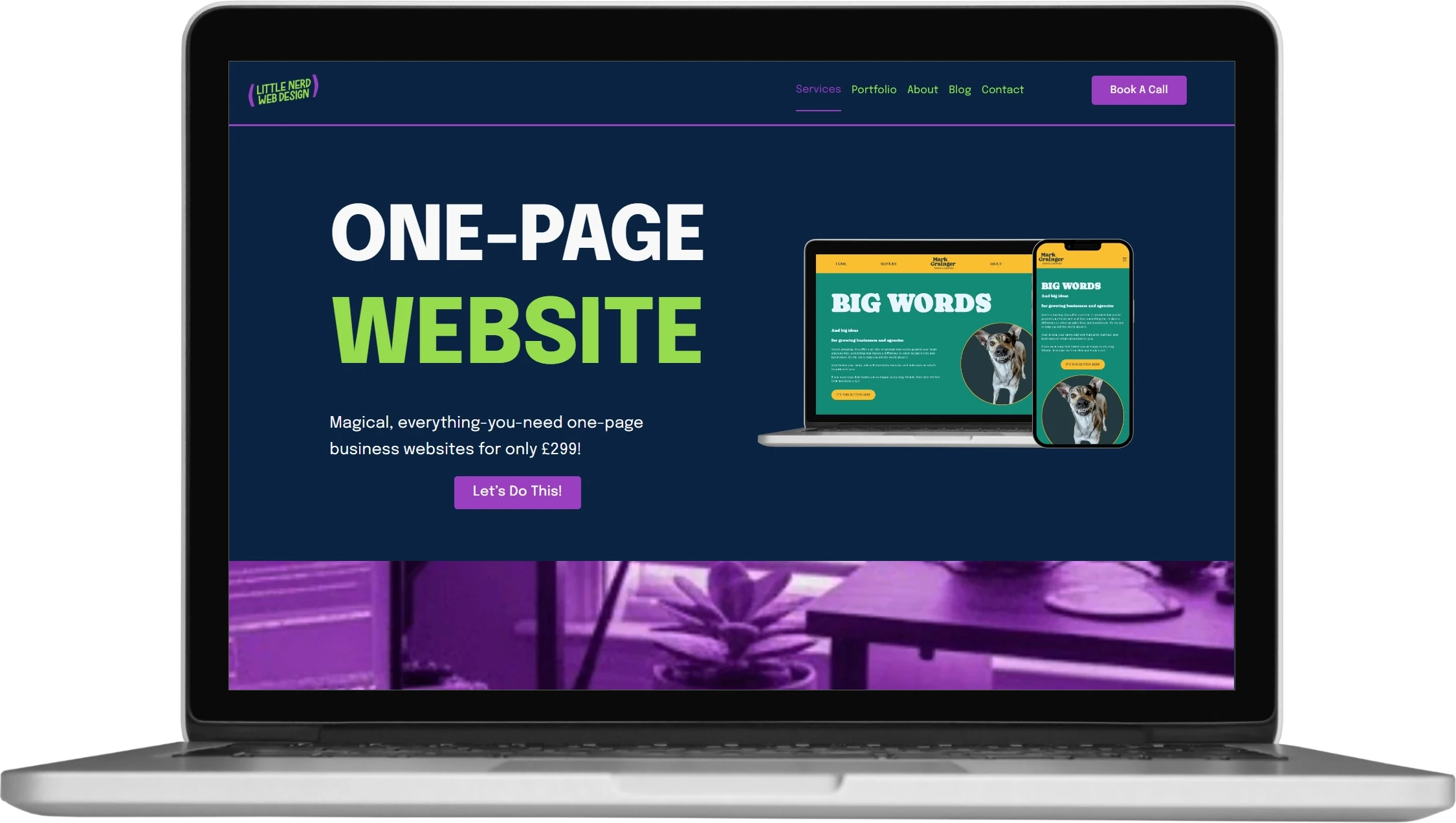 One page Websites by Little Nerd Web Design